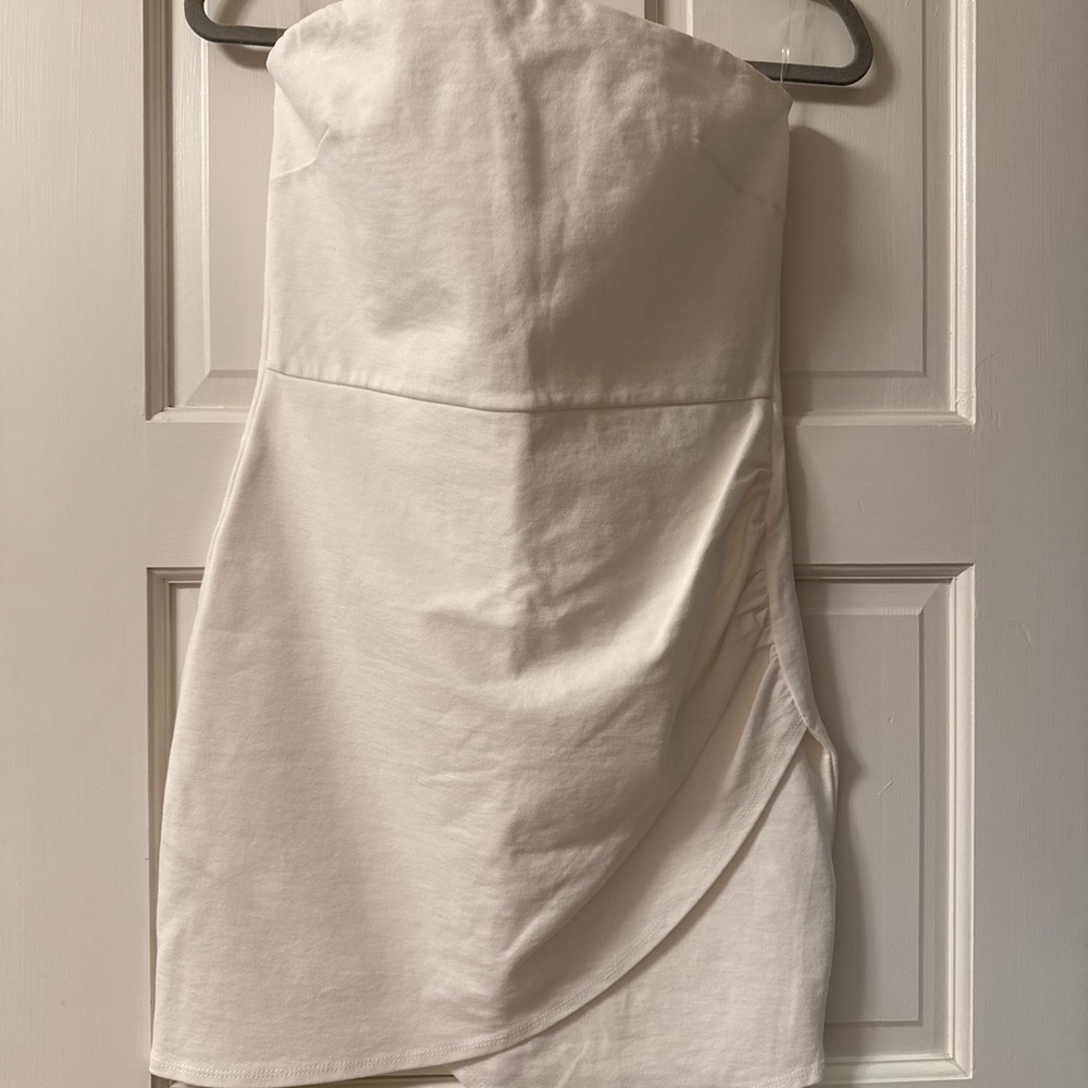 Strapless White Dress